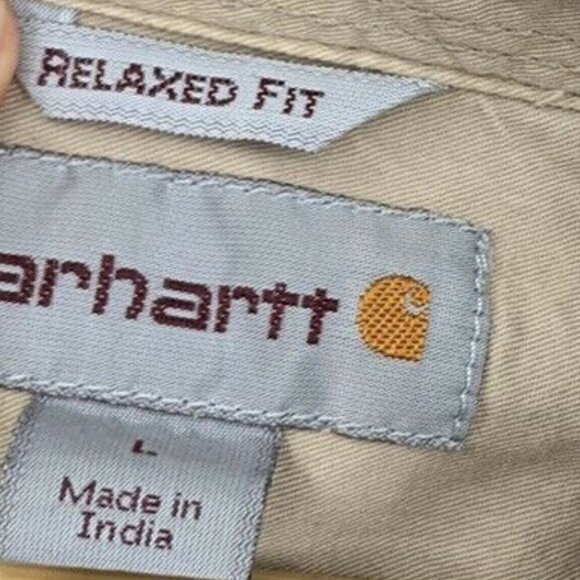 Carhartt Button-Down Plaid Shirt Relaxed Fit Large - Picture 5 of 6